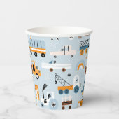 Vervoer Hand getrokken speelgoed auto's Verjaardag Papieren Bekers (Voorkant)