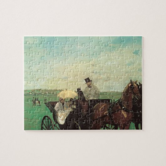 Vervoer in de Reizen door Edgar Degas,  kunst Legpuzzel (Horizontaal)