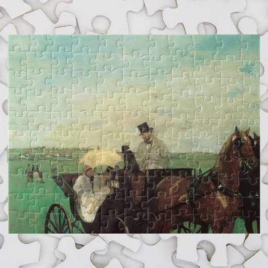 Vervoer in de Reizen door Edgar Degas,  kunst Legpuzzel