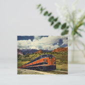 vervoer in het Amerikaanse westen, trein 158 Briefkaart (Staand voorkant)