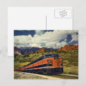 vervoer in het Amerikaanse westen, trein 158 Briefkaart (Voorkant / Achterkant)