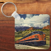 vervoer in het Amerikaanse westen, trein 158 Sleutelhanger (Voorkant)