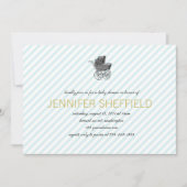 vervoer - Jongen - Uitnodiging tot Baby shower (Voorkant)