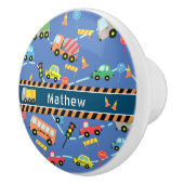 Vervoer Jongens Blauw Keramische Knop (Rechts)