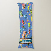 Vervoer Jongens Blauw Lichaamskussen (Voorkant Verticaal)