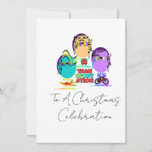 Vervoer Karikatuur Kerstviering