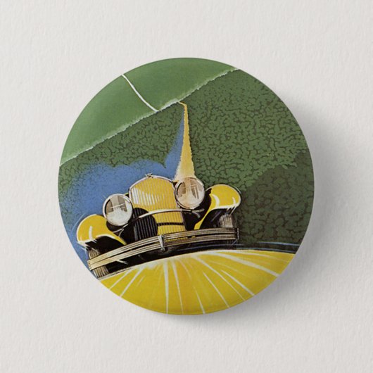  vervoer, koplampen van een auto ronde button 5,7 cm (Voorkant)