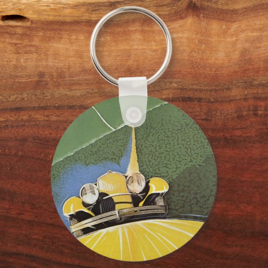  vervoer, koplampen van een auto sleutelhanger (Voorkant)