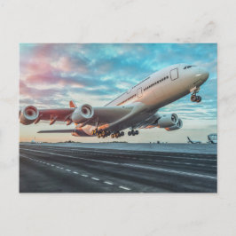 Vervoer Luchtvlucht Briefkaart