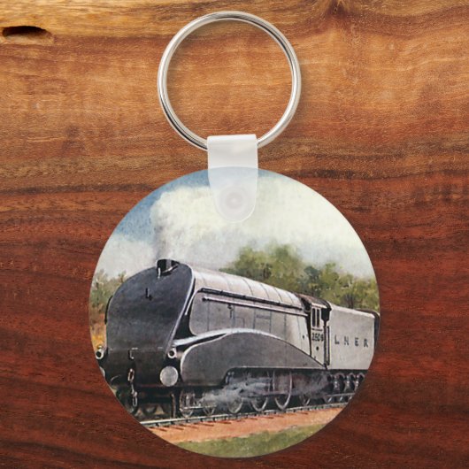 vervoer, Modern Silver Bullet Train Sleutelhanger (Voorkant)