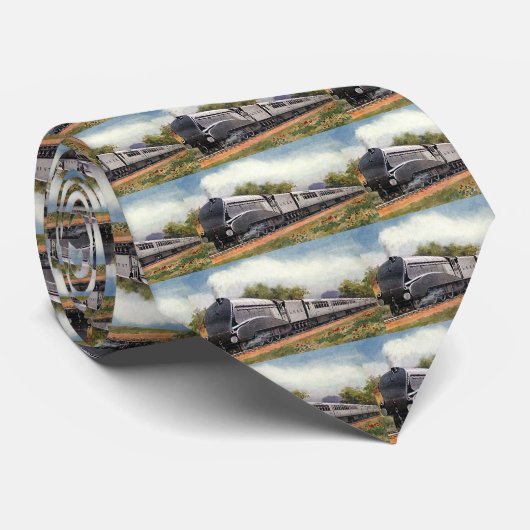 vervoer, Modern Silver Bullet Train Stropdas (Opgerold)