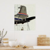 vervoer, onderhoud voor vliegtuigen poster (Keuken)