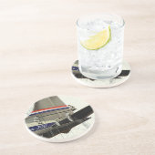  vervoer, onderhoud voor vliegtuigen zandsteen onderzetter (Zijkant)