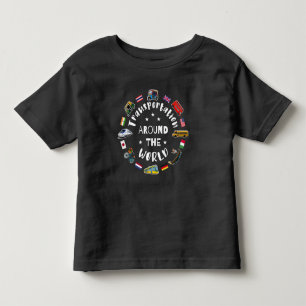 Vervoer over de hele wereld kinder shirts