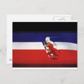 vervoer, patriottische racewagens briefkaart (Voorkant / Achterkant)