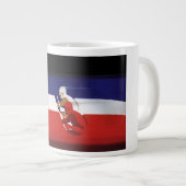  vervoer, patriottische racewagens grote koffiekop (Voorkant rechts)