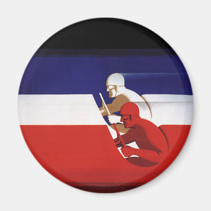  vervoer, patriottische racewagens magneet