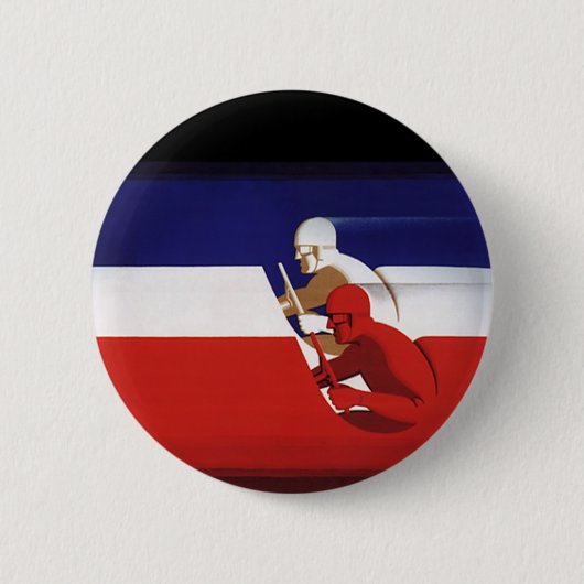  vervoer, patriottische racewagens ronde button 5,7 cm (Voorkant)