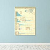 Vervoer per spoor canvas afdruk (Insitu (Houten vloer))