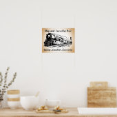  vervoer per spoor poster (Keuken)