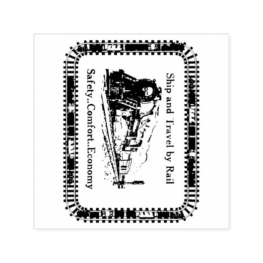  vervoer per spoor  zelfinktende stempel (Design)