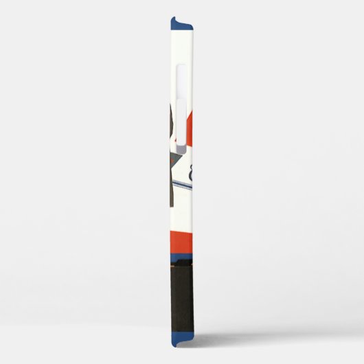 vervoer, propellervliegtuig en loods Case-Mate iPhone case (Achterkant / Links)