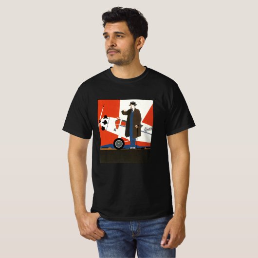 vervoer, propellervliegtuig en loods t-shirt (Voorkant volledig)