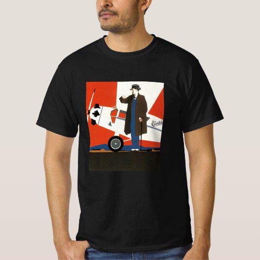  vervoer, propellervliegtuig en loods t-shirt (Voorkant)