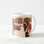  vervoer, Red Antiek Automobile Koffiemok (Voorkant rechts)