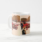  vervoer, Red Antiek Automobile Koffiemok (Voorkant links)