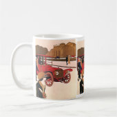  vervoer, Red Antiek Automobile Koffiemok (Links)