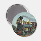 vervoer, steenkoollocomotief magneet (Voorkant / Achterkant)