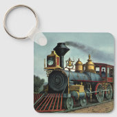  vervoer, steenkoollocomotief sleutelhanger (Voorkant)