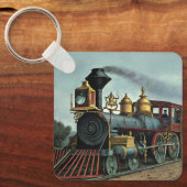  vervoer, steenkoollocomotief sleutelhanger (Voorkant)