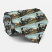 vervoer, steenkoollocomotief stropdas (Opgerold)