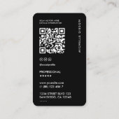 Vervoer Taxichauffeur Tour gids minimaal Contactkaartje (Achterkant)