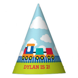 Vervoer Trein Party Petten Kinder Jongen Verjaarda Feesthoedjes