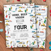 Vervoer Trucks Honk Beep Van Verjaardag