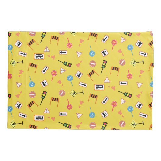 Vervoer Turquoise Kussensloop (Achterkant)