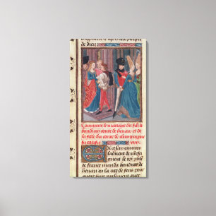 Vervoer van Baldwin VI en Marie Canvas Afdruk