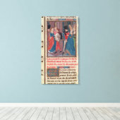 Vervoer van Baldwin VI en Marie Canvas Afdruk (Insitu (Houten vloer))