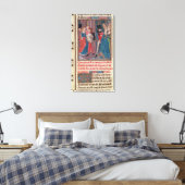 Vervoer van Baldwin VI en Marie Canvas Afdruk (Insitu (Slaapkamer))
