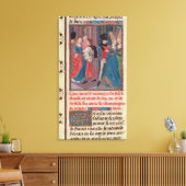 Vervoer van Baldwin VI en Marie Canvas Afdruk (Insitu (Woonkamer))