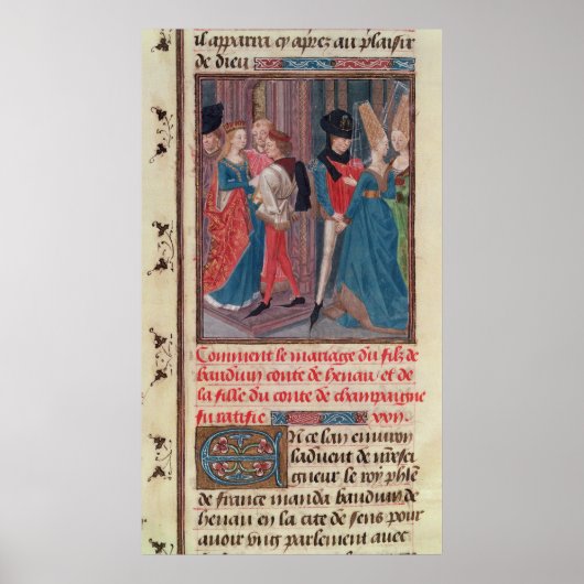 Vervoer van Baldwin VI en Marie Poster (Voorkant)