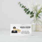 vervoer van chauffeurs | chauffeur visitekaartje (Staand voorkant)