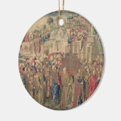 Vervoer van de ark van het convenant, Tapestr Keramisch Ornament (Links)