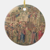 Vervoer van de ark van het convenant, Tapestr Keramisch Ornament (Achterkant)