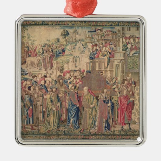 Vervoer van de ark van het convenant, Tapestr Metalen Ornament (Voorkant)