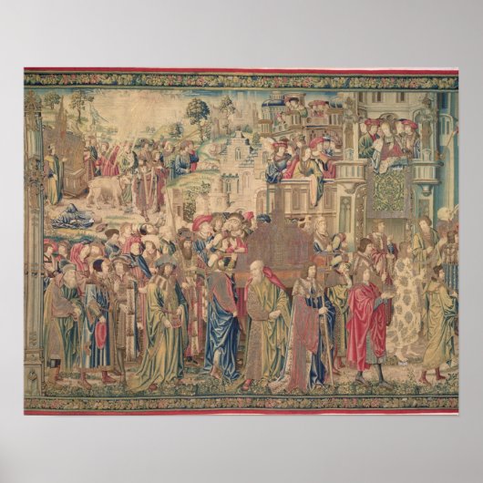 Vervoer van de ark van het convenant, Tapestr Poster (Voorkant)