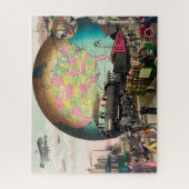 Vervoer van de twintigste eeuw, Vintage 1910 Legpuzzel (Verticaal)